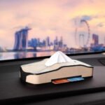 Leather Tissue Box for Car or Home / Model JJB10 – Beaje Color - Image 2