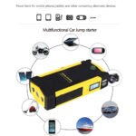 Power Bank 82800 mAh Multi-use with car air blower featuring 4 USB outputs for charging devices / Yellow Color JX19-TM19 - Image 3