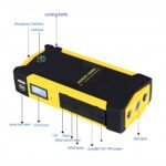 Power Bank 82800 mAh Multi-use with car air blower featuring 4 USB outputs for charging devices / Yellow Color JX19-TM19 - Image 4