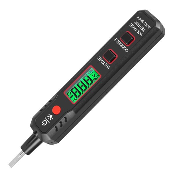 Electric Test Pen AC12-300V Voltage with LCD Display and Live Cable Break Point Detector with Flashlight