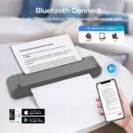 Portable A4 Mini Thermal Transfer Printer with Carbon Ribbon and Bluetooth Printing / XL-P808 - Image 5