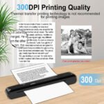Portable A4 Mini Thermal Transfer Printer with Carbon Ribbon and Bluetooth Printing / XL-P808 - Image 7