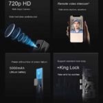 BOSCH Smart Lock Calon suitable for all doors works with fingerprint, password, key and blade and can be controlled through mobile / Model FU8 - Image 4