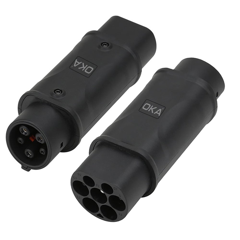sawdf41w56esd4f56wq4a5d6 OKA Convert Electric car charging from European Type 2 protocol to American and Japanese Type 1 / Model ( T2-T1 ) - Image 1