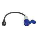 CEE 3-pin electric vehicle power converter to 2-pin European plug - Image 2